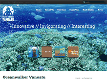 Tablet Screenshot of oceanwalkervanuatu.com